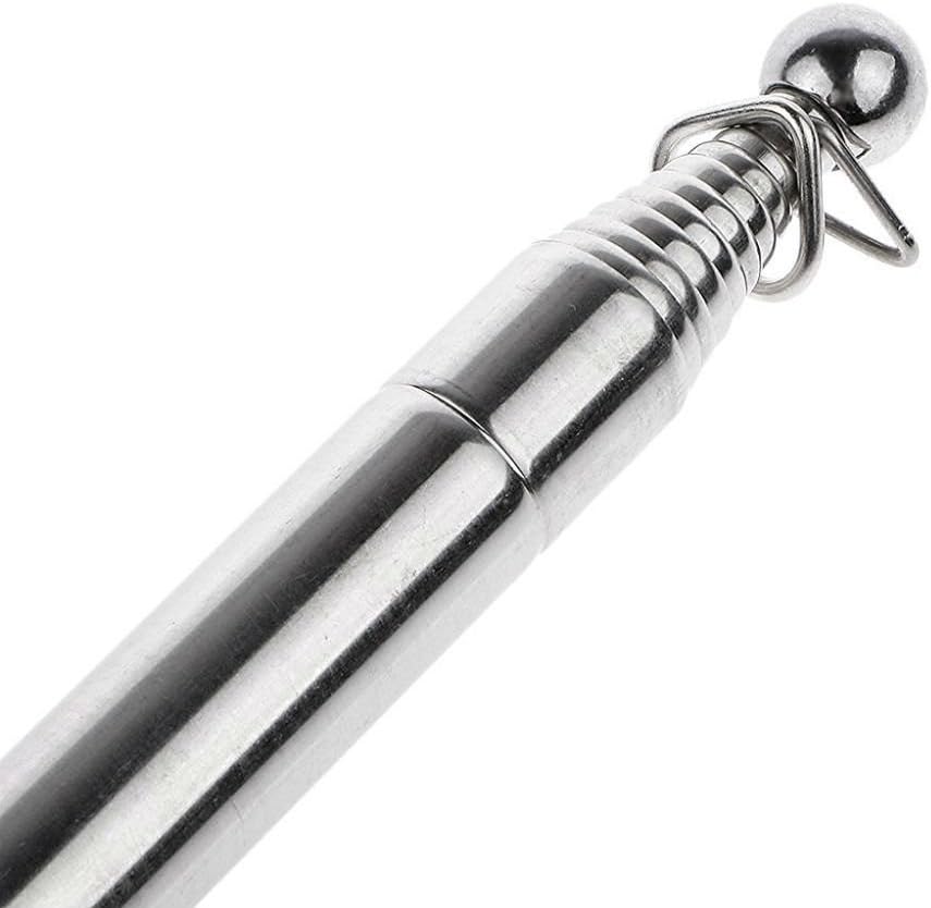 AKOAK Portable Collapsable Pole 79" Stainless Steel Telescoping Flagpole Banner Tour Guide Teachers Flag Sign with Non-slip Sponge Cover Grip Handle(Black+Green)