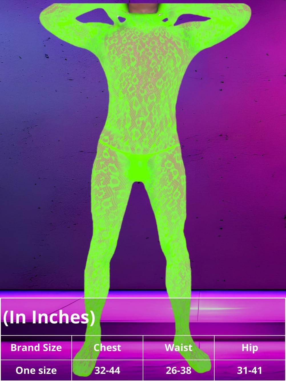 Rave Outfits For Men, Festival Party Clubwear, Leopard One Piece Full Lace Jumpsuit, Sexy Lingerie Costume Bodysuit - Image 6