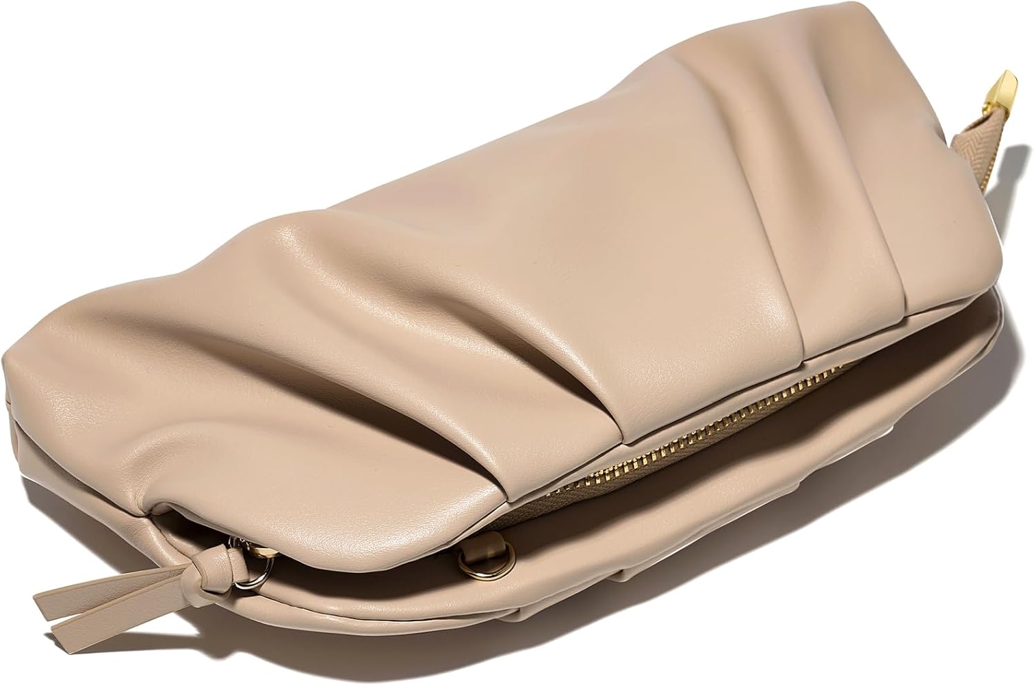 SWEETV Dressy Vegan Leather Clutch Purse for Women Formal, Soft Pleated PU Evening Clutch for Weddings, Proms, Cocktail-Gemma - Image 2