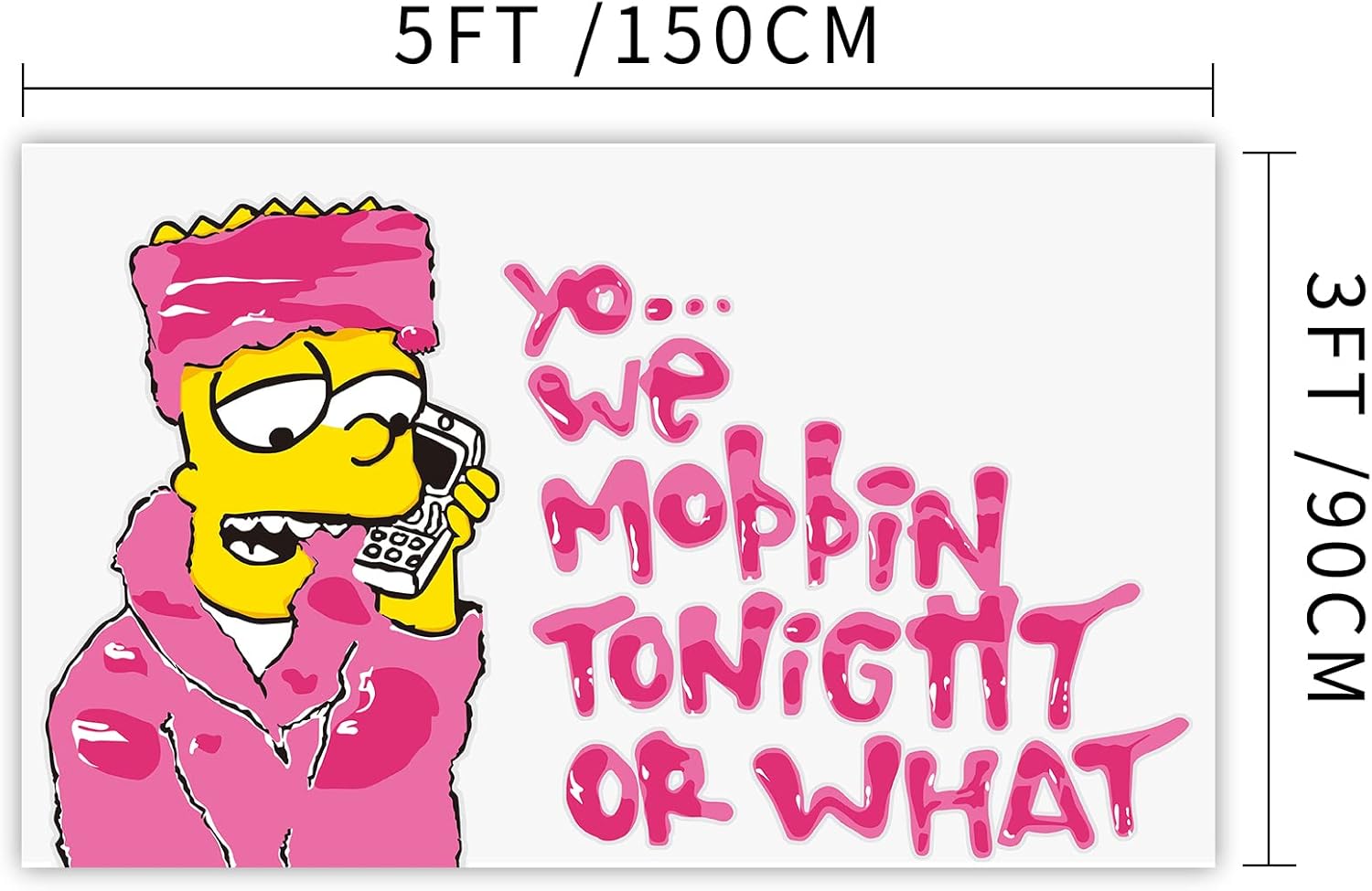 We Mobbin Tonight Or What 3x5 Ft Flag, events, festivals.. - Image 2