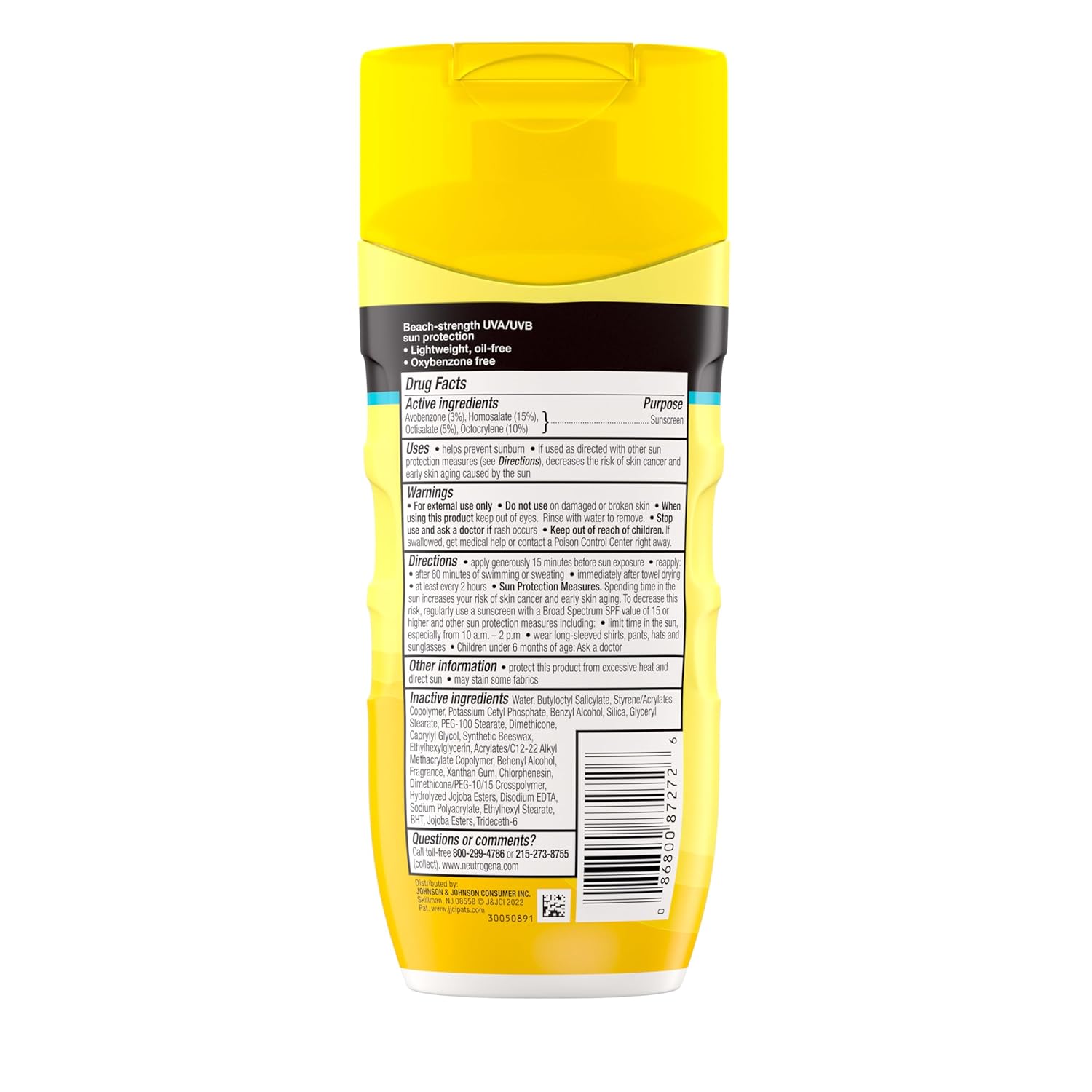 Neutrogena Sunscreen Lotion Beach Defense SPF 70, 6.7 fl oz, Face and Body Sunscreen, Oil Free, Fast Absorbing, Oxybenzone Free Sun Care - Image 9