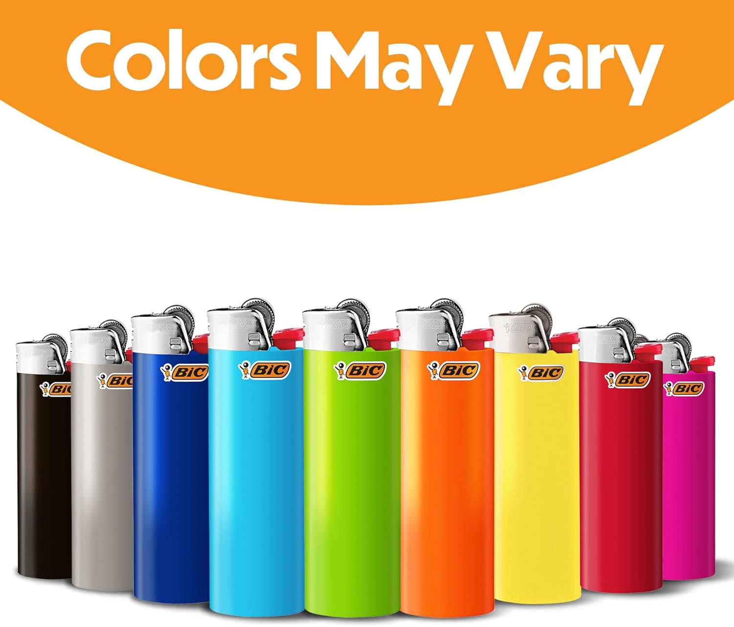 BIC Classic Lighters, Pocket Style, Safe Child-Resistant, Assorted Colors (packaging may vary), 5-Count (Pack of 3) - Image 2