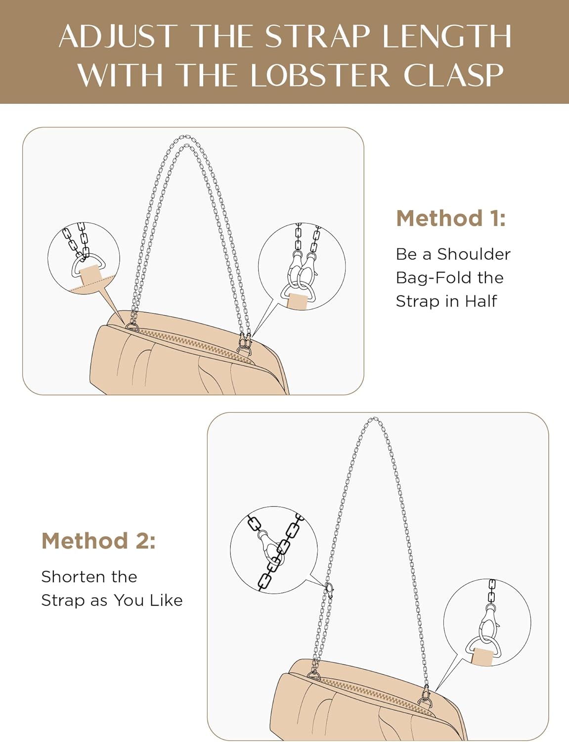 SWEETV Dressy Vegan Leather Clutch Purse for Women Formal, Soft Pleated PU Evening Clutch for Weddings, Proms, Cocktail-Gemma - Image 5