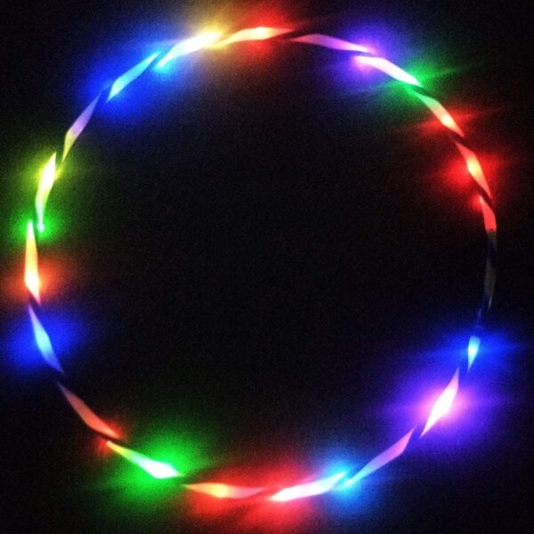 LED Hoops for Kids Adults – CRTEPST Light Up Glow Sport Rings Dance Toy for Sports Playing Exercise (36 inch)