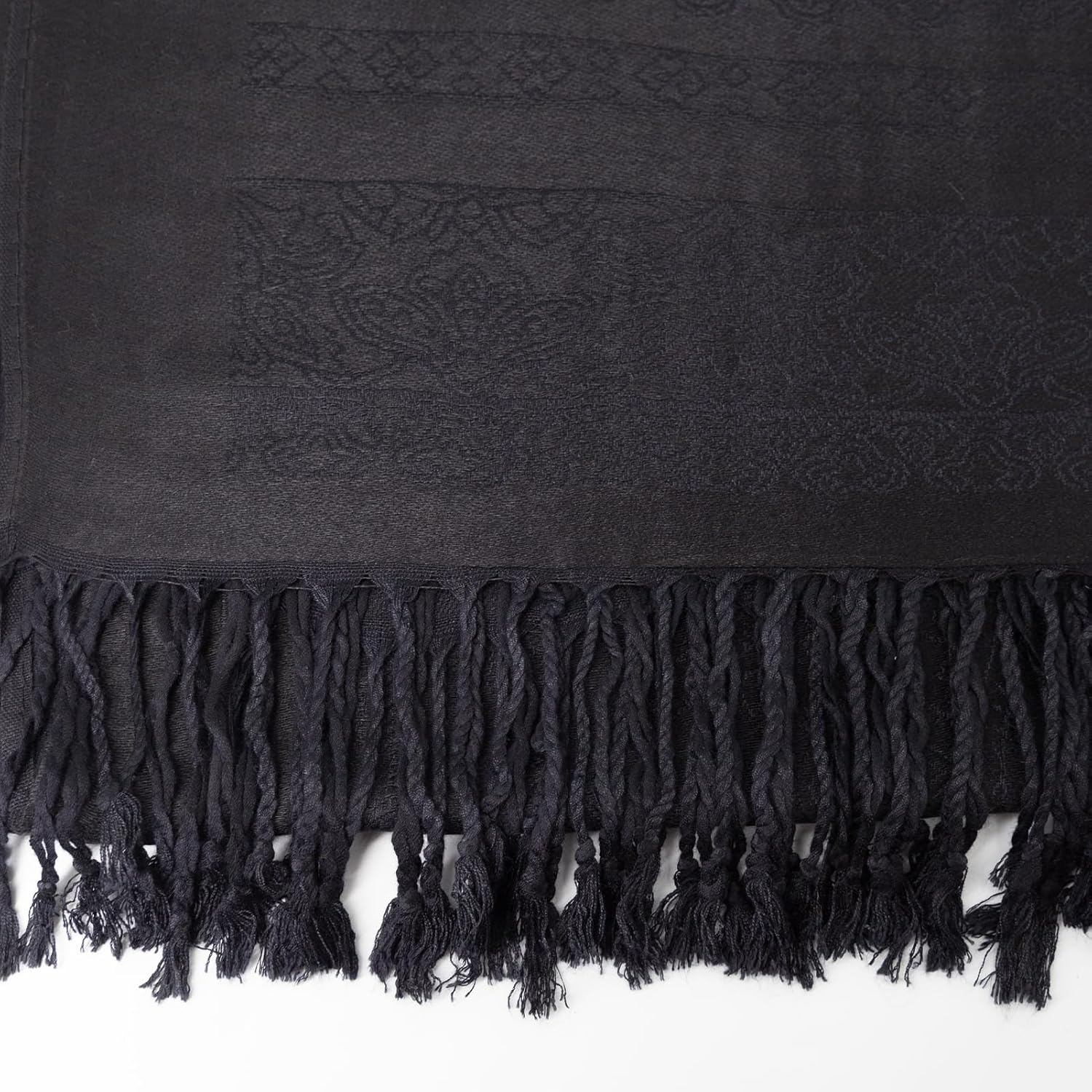Ciormis Two Tone Silky Paisley Pashmina Shawl Scarf,Soft Women's Rave Jacquard Pashminas Wrap Scarves - Image 5