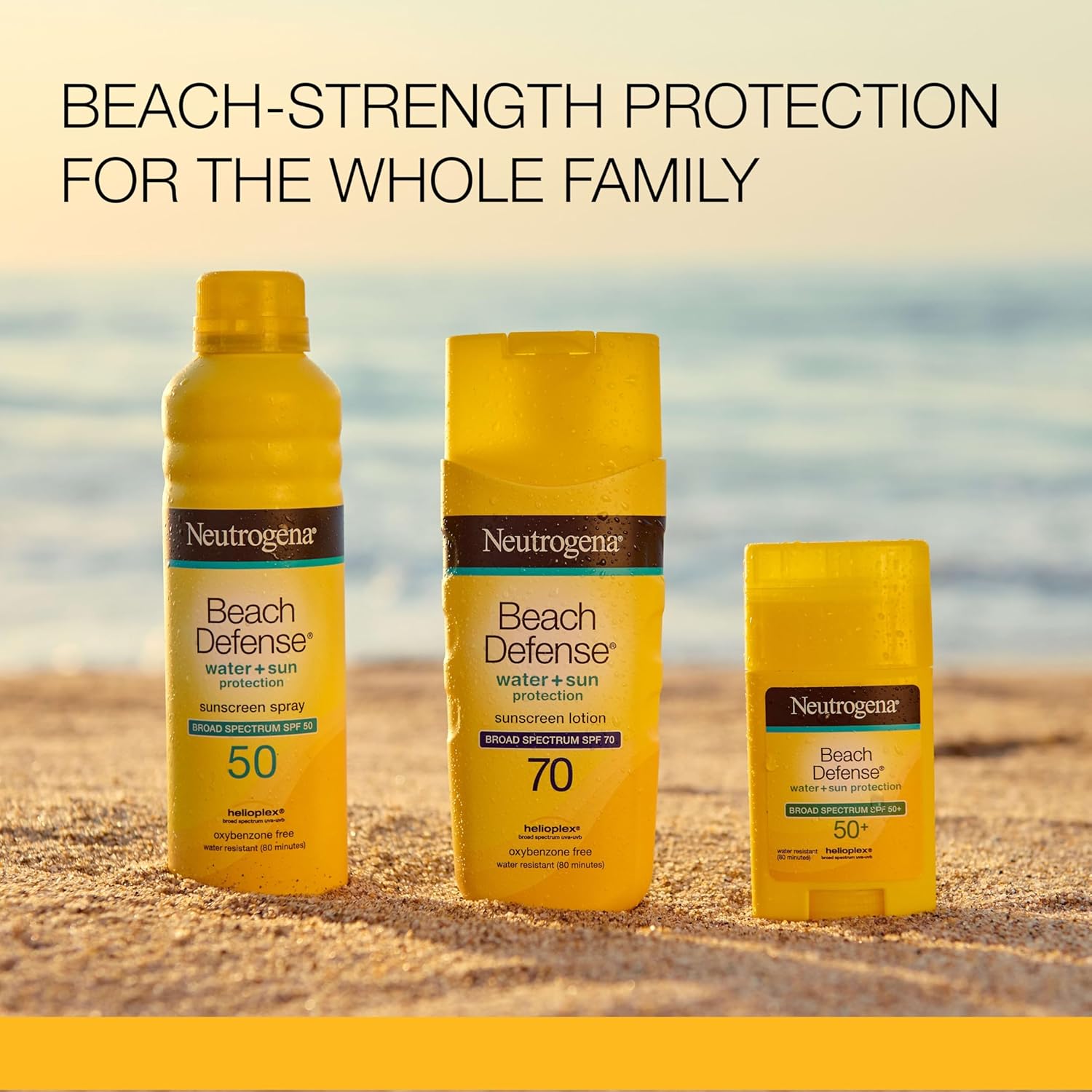 Neutrogena Sunscreen Lotion Beach Defense SPF 70, 6.7 fl oz, Face and Body Sunscreen, Oil Free, Fast Absorbing, Oxybenzone Free Sun Care - Image 7