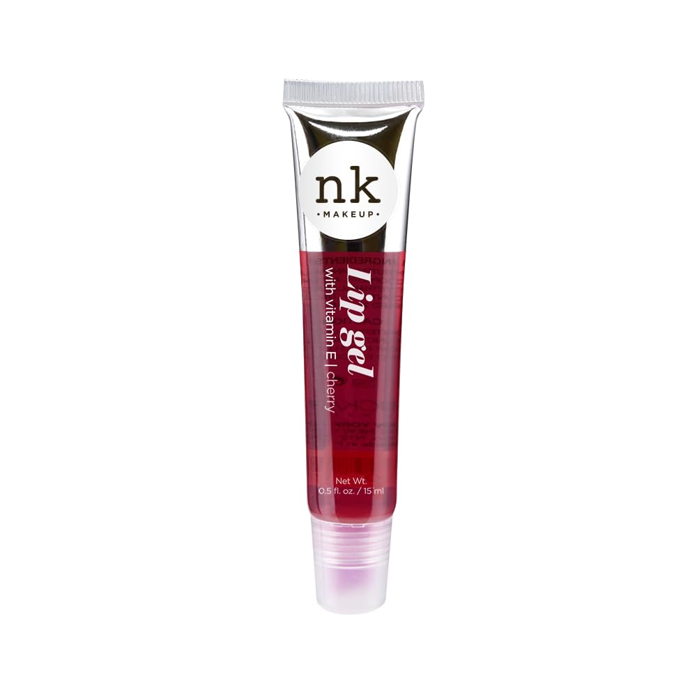 NICKA K NEW YORK VARIETY SET OF 5 NK Hydrating Lip Gel - Vitamin E (Clear, Rosehip Oil, Bubble Gum, Cherry, Strawberry) - Image 4