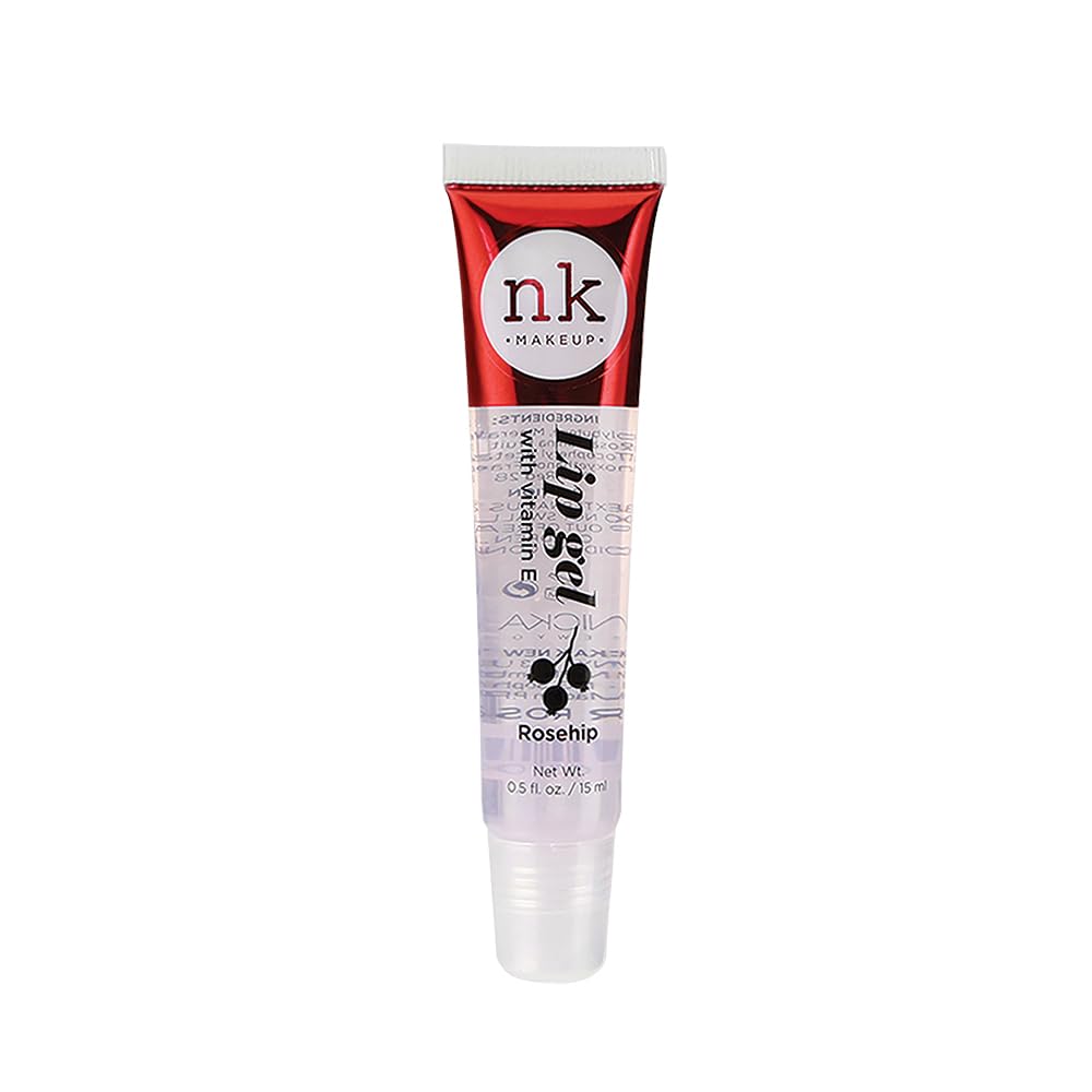 NICKA K NEW YORK VARIETY SET OF 5 NK Hydrating Lip Gel - Vitamin E (Clear, Rosehip Oil, Bubble Gum, Cherry, Strawberry) - Image 2
