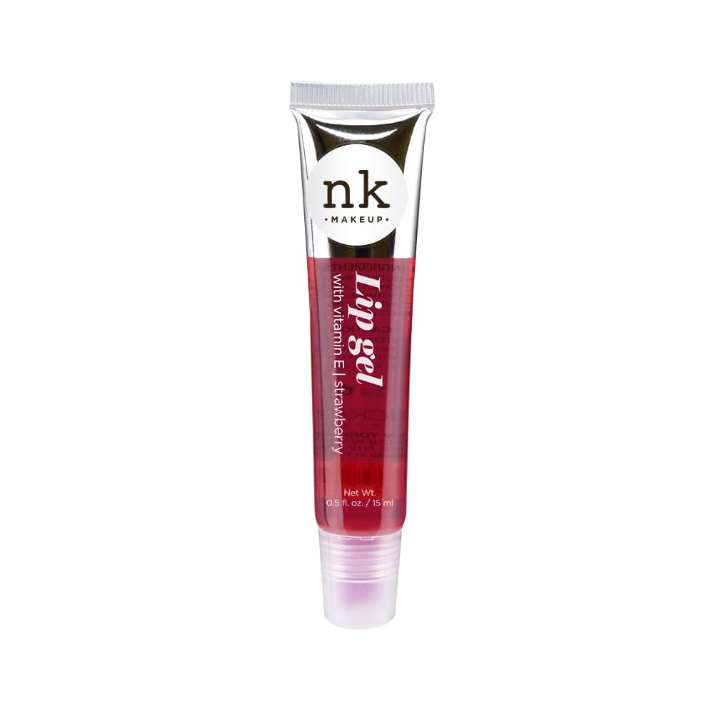 NICKA K NEW YORK VARIETY SET OF 5 NK Hydrating Lip Gel - Vitamin E (Clear, Rosehip Oil, Bubble Gum, Cherry, Strawberry) - Image 5