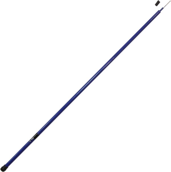 Anley 10Ft Telescopic Flagpole – Retractable Fiberglass Outdoor Telescoping flag pole – Reinforced Twist-to-tighten Section & Clip Hook Top – Lightweight Durable Pole (Blue)