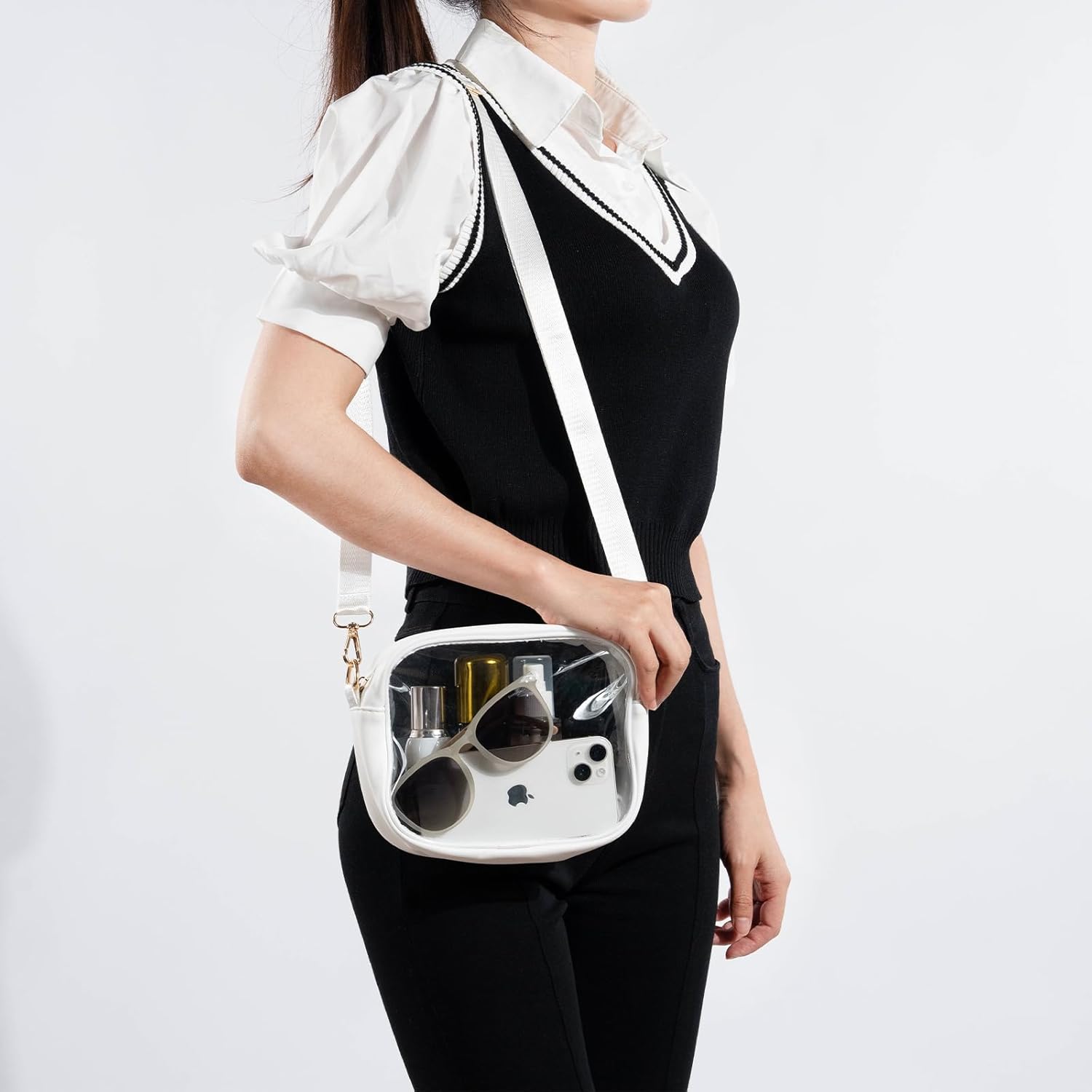 TOBVZOO Clear Bag Stadium Approved, Crossbody Transparent Bag for Concerts Sports Events, Purses for Men & Women - Image 5