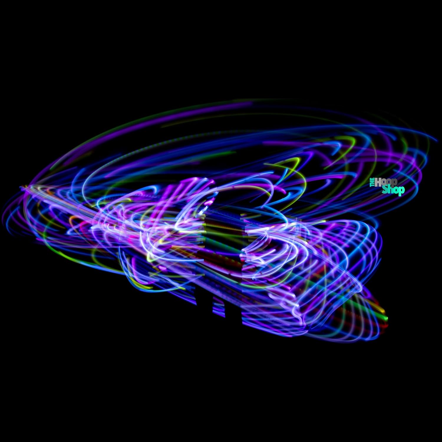 Light Up LED Hula Hoop Designed and Hand Crafted in Michigan with Beautiful Auto Strobing Rainbow Lights - Image 2