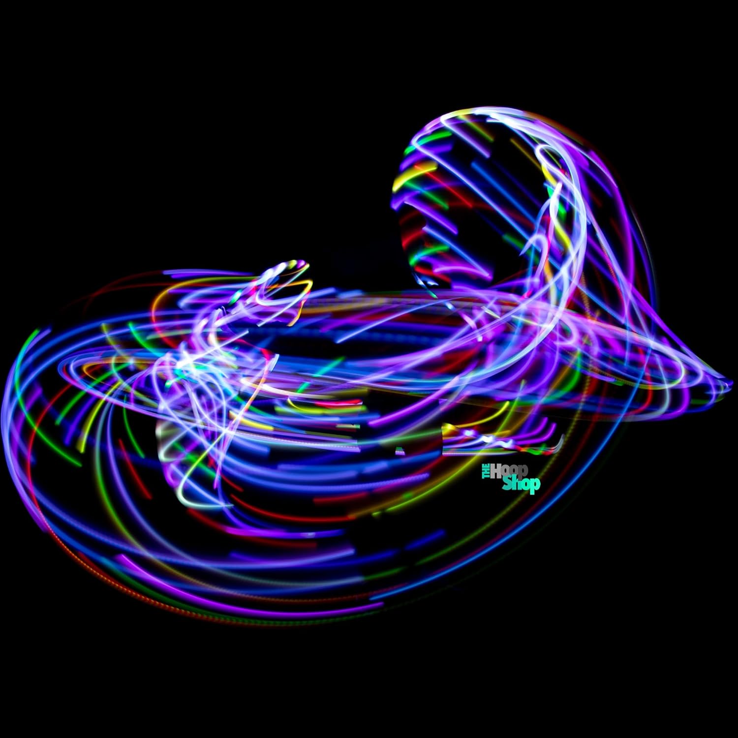 Light Up LED Hula Hoop Designed and Hand Crafted in Michigan with Beautiful Auto Strobing Rainbow Lights - Image 5