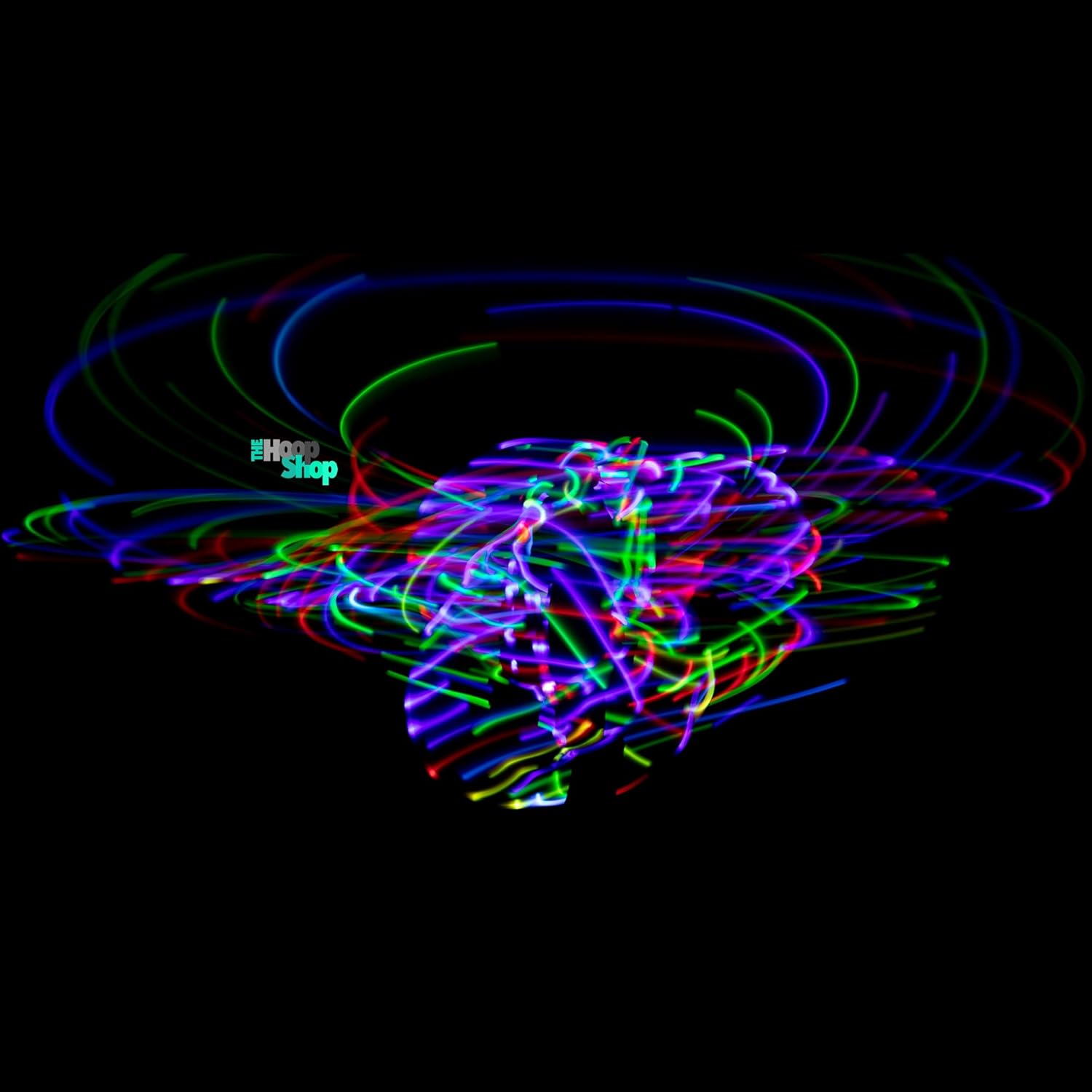 Light Up LED Hula Hoop Designed and Hand Crafted in Michigan with Beautiful Auto Strobing Rainbow Lights - Image 3