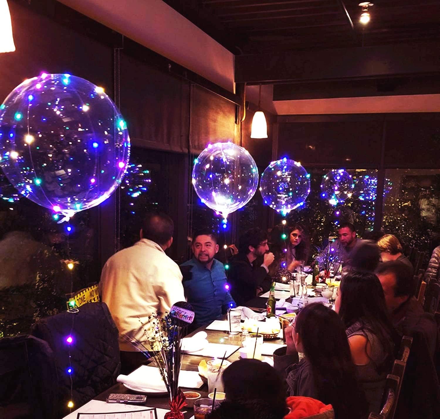 Yongxiang 10 PACKS LED Bobo Balloons,Transparent LED Light Up Balloons,Helium Style Glow Bubble Balloons with String Lights for Party Birthday Wedding Festival Decorations (Colorful) - Image 3