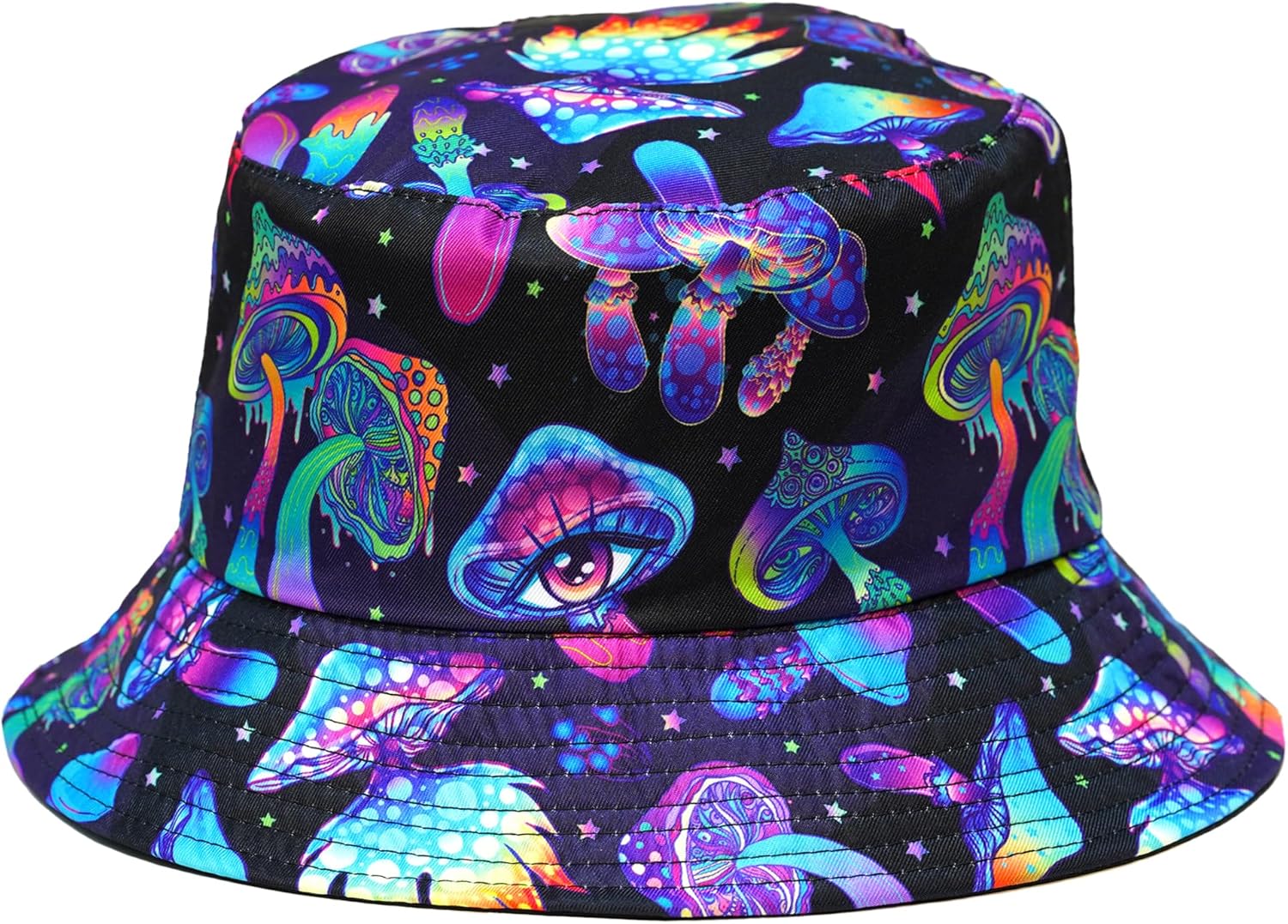 Rave Bucket Hat for Women & Men - Cute Bucket Hats - Festival Hat Adjustable 50+ SPF Protection Rave Accessories