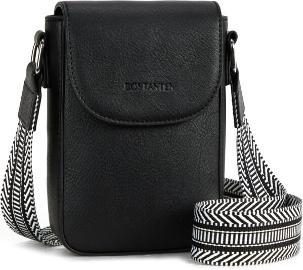 BOSTANTEN Small Crossbody Bags for Women Cell Phone Purse Leather Wallet Handbags with Card Slots